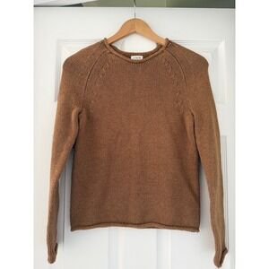 J. Crew Brown Crewneck Knit Sweater
